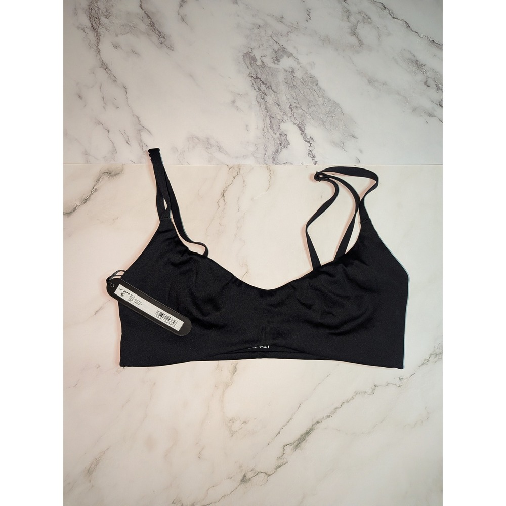 Nike x SKIMS Matte Micro Scoop Bra Obsidian Black BR-SPT-5120 Womens Small NWT
